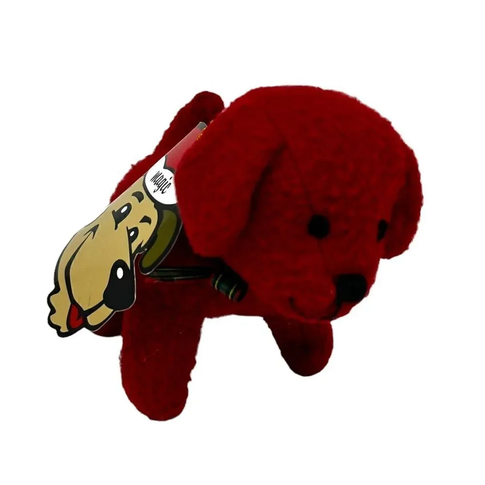 NWT Old Navy Red Puppy Dog Plush Stuffed Animal‎ Stocking Stuffer Magic 5”